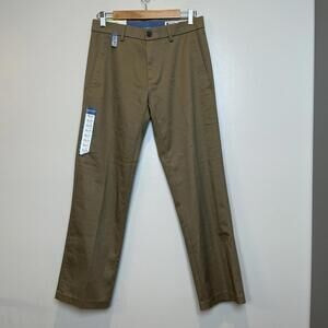 Haggar Premium No Iron Khaki Straight Fit Stretch Fabric Pants 30x30‎ NWT
